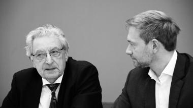 Gerhard Baum hier im Bild mit Christian Lindner